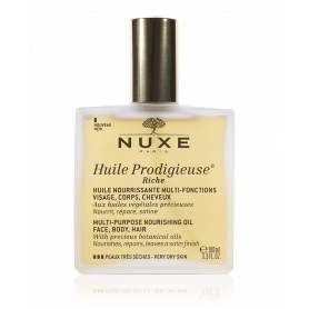 NUXE Huile Prodigieuse Riche Huile Seche Multi-Foctions Visage, Corps, Cheveux 1