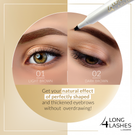Long4Lashes Eye Care Precision Eyebrow Pen 02 Dark Brow 1,1 ml