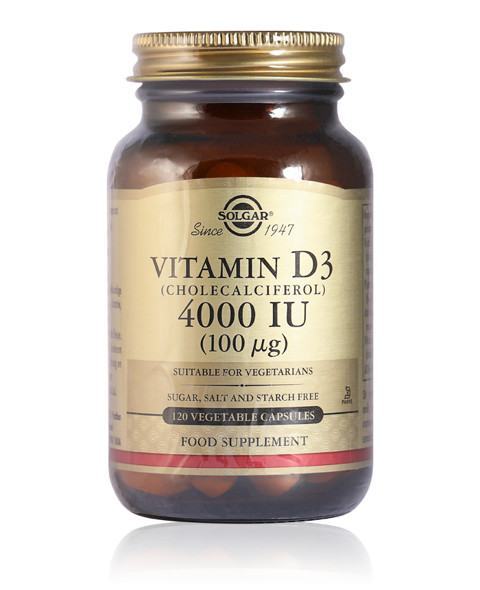 geloof van nu af aan Prestatie Solgar Vitamin D3 4000IU (100ug) 120 st | Perfumetrader