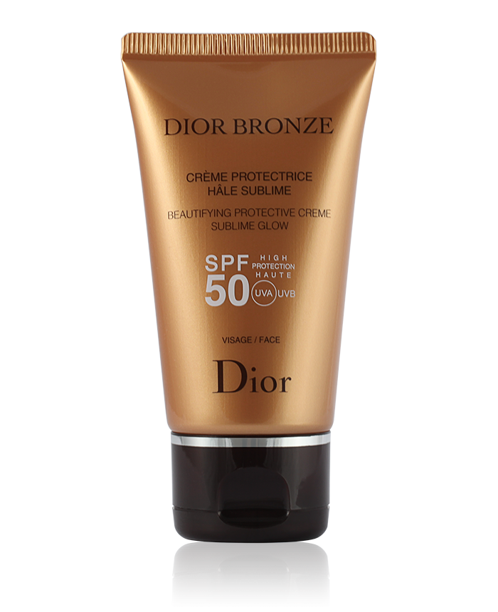 Facial Sun Cream SPF 50  Dior Bronze Beautifying Protective Creme Sublime  Glow  Makeupstorecoil