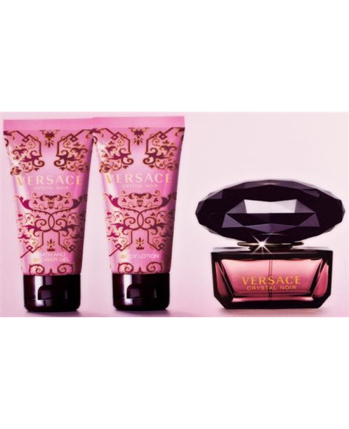 Versace Crystal Noir EDT EDT&Body Lotion&Shower Gel 50ml50ml50ml (8011003807352)